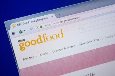 Ryazan, Rusya - 26 Haziran 2018: Bbcgoodfood ana web sitesi Pc. Url - Bbcgoodfood.com görüntüleme