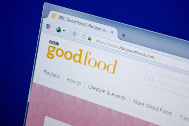 Ryazan, Rusya - 26 Haziran 2018: Bbcgoodfood ana web sitesi Pc. Url - Bbcgoodfood.com görüntüleme