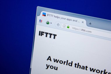 Ryazan, Rusya - 26 Haziran 2018: Ifttt ana web sitesi Pc. Url - Ifttt.com görüntüleme