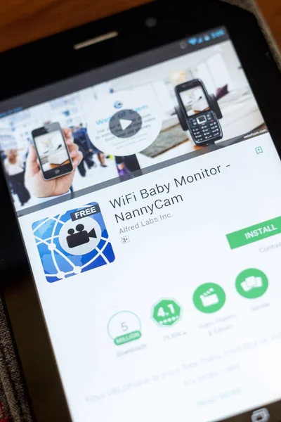 Рязань Россия Июля 2018 Года Wifi Baby Monitor Иконка Nannycam — стоковое фото