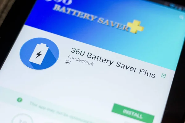 Рязань Россия Июля 2018 Года 360 Battery Battery Saver Phone — стоковое фото