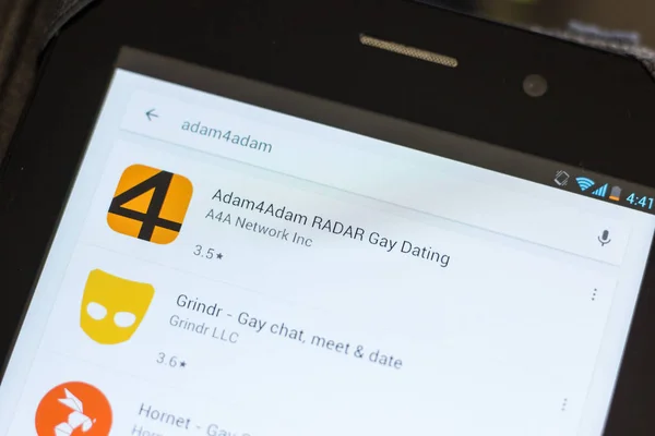 Ryazan Russia July 2018 Adam4Adam Radar Gay Dating Mobile App — Stock Photo, Image
