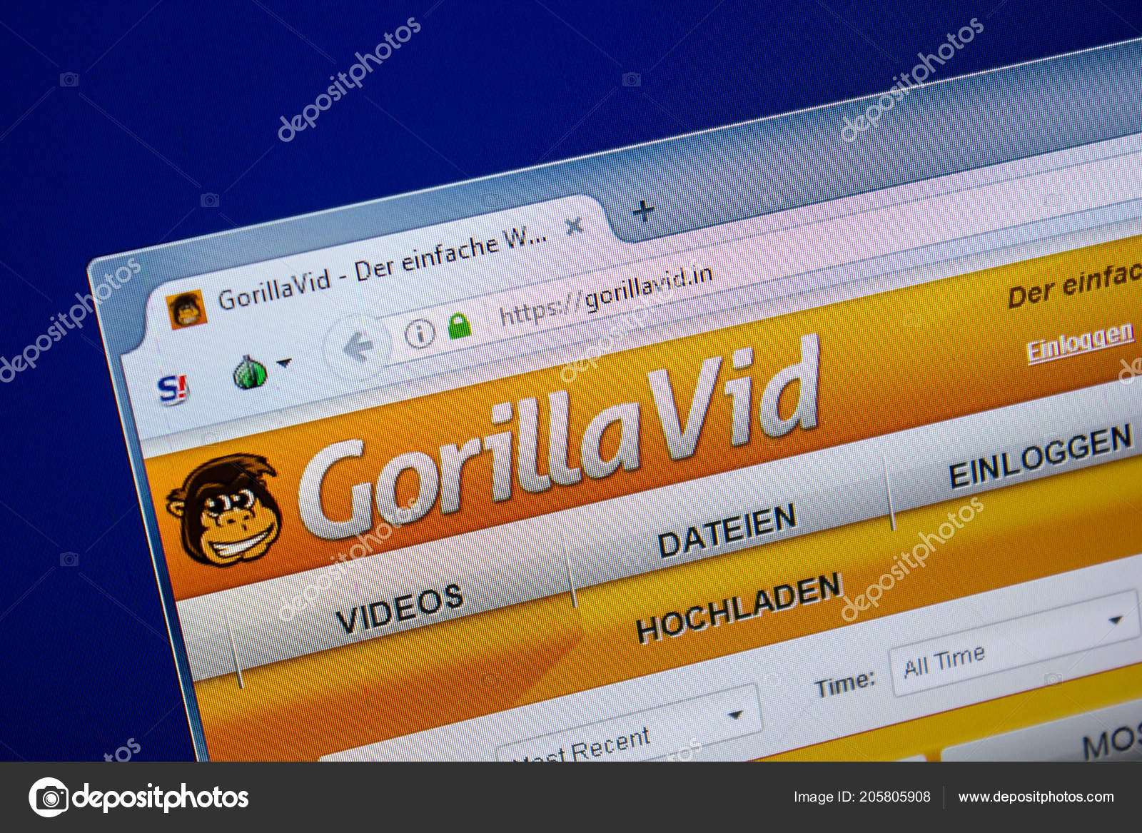 Ryazan Russia July 2018 Homepage Gorillavid Website Display Url Gorillavid Stock Editorial Photo C Sharafmaksumov 205805908