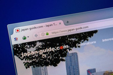 Ryazan, Rusya - 24 Temmuz 2018: Japonya Rehberi Ana Web sitesi Pc. Url - Japonya-Guide.com görüntüleme 
