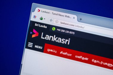 Ryazan, Rusya - 24 Temmuz 2018: Lankasri ana web sitesi Pc. Url - Lankasri.com görüntüleme 