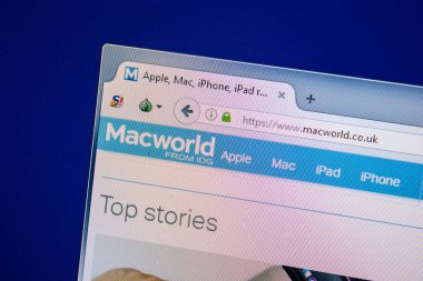 Ryazan, Rusya - 25 Temmuz 2018: Macworld ana web sitesi Pc. Url - Macworld.co.uk görüntüleme 