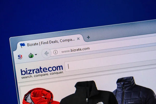 Ryazan, Rusya - 24 Temmuz 2018: Bizrate ana web sitesi Pc. Url - Bizrate.com görüntüleme 