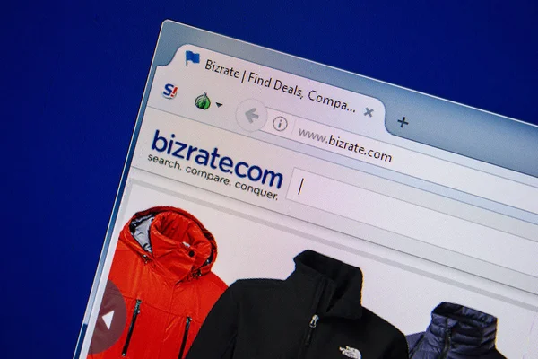 Ryazan, Rusya - 24 Temmuz 2018: Bizrate ana web sitesi Pc. Url - Bizrate.com görüntüleme 