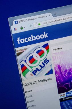 Ryazan, Rusya - 11 Temmuz 2018: Facebook, 100 artı web sitesi Pc ekranda