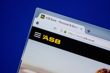 Ryazan, Rusya - 11 Temmuz 2018: Asb.co.nz Web sitesi Pc ekranda