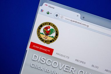 Ryazan, Rusya - 11 Temmuz 2018: Ayambrand.com.sg Web sitesi Pc ekranda