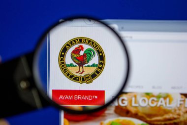 Ryazan, Rusya - 11 Temmuz 2018: Ayambrand.com.sg Web sitesi Pc ekranda