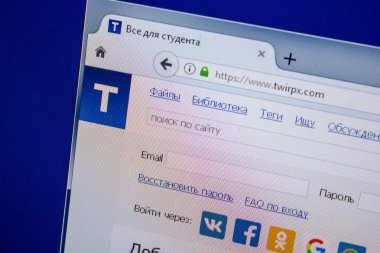Ryazan, Rusya - 11 Temmuz 2018: Twirpx.com Web sitesi Pc ekranda