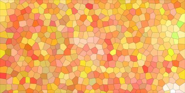 Pembe ve turuncu parlak küçük altıgen iyi soyut Illustration. İşinizi için yararlı.