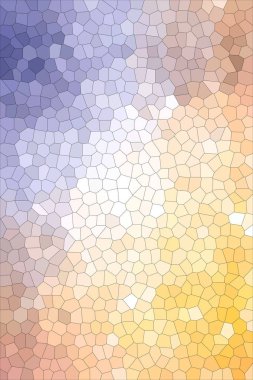 Mavi, sarı ve kırmızı ışık küçük altıgen güzel soyut Illustration. Projeniz için güzel.