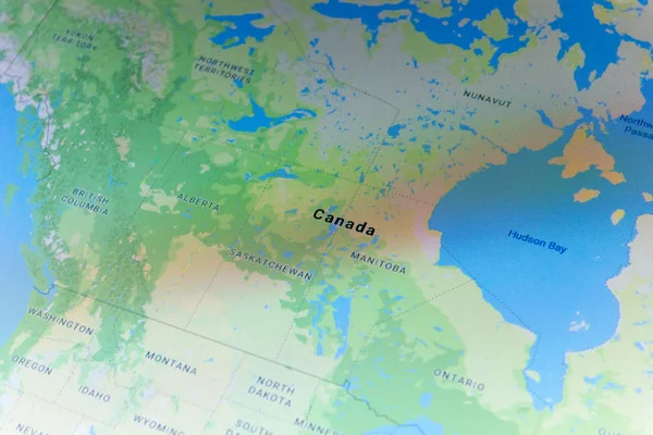 Ryazan Russia Luglio 2018 Paese Del Canada Sul Servizio Google — Foto Stock