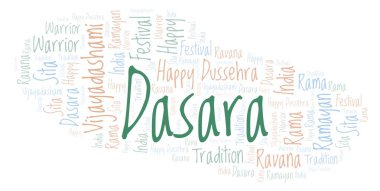 Dasara kelime bulutu.