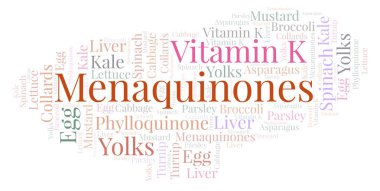 Menaquinones kelime bulutu.