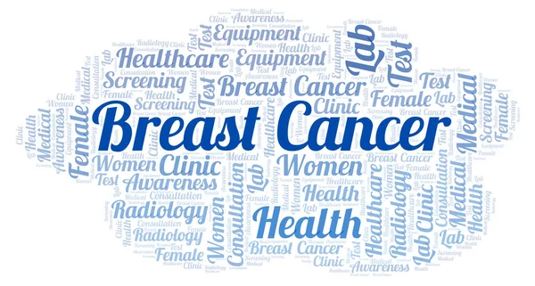 Breast Cancer word cloud. — Stock Photo, Image