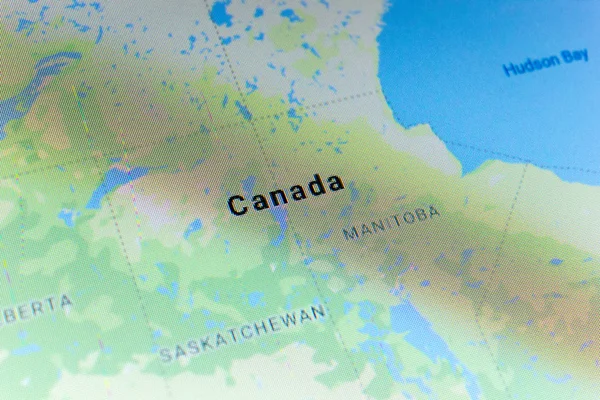 リャザン ロシア 2018 国のカナダ Google の地図サービス — ストック写真