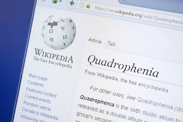 Ryazan, Rusya - 19 Ağustos 2018: Vikipedi sayfa hakkında Norman ı Pc ekranda