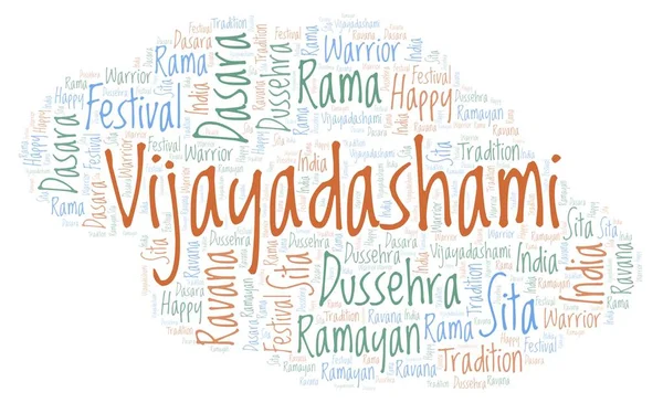 Vijayadashami kelime bulutu.