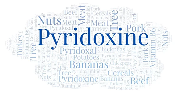 Piridoksin kelime bulutu.