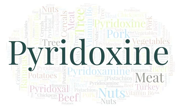 Piridoksin kelime bulutu.