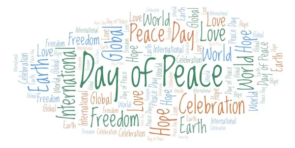 Day of Peace word cloud.