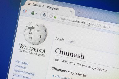 Ryazan, Rusya - 19 Ağustos 2018: Vikipedi sayfa hakkında Shumach Pc ekranda