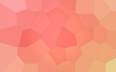 Turuncu, kırmızı ve yeşil dev altıgen arka plan illüstrasyon.