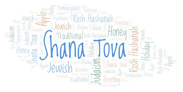 Shana Tova σύννεφο λέξεων. — Φωτογραφία Αρχείου