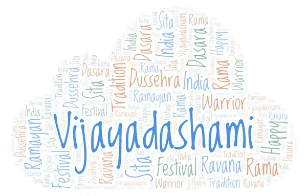 Vijayadashami kelime bulutu.