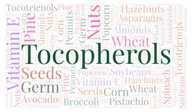 Tokoferoller kelime bulutu.