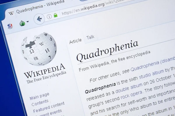 Ryazan, Rusya - 19 Ağustos 2018: Vikipedi sayfa hakkında Norman ı Pc ekranda