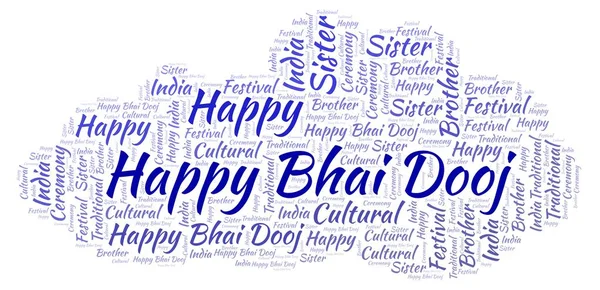 Happy Bhai Dooj  word cloud. Wordcloud made with text only.