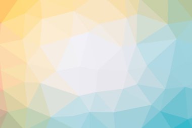 Kırmızı, mavi ve sarı üçgen poligon güzel soyut Illustration. Parmak için iyi bir arka plan.