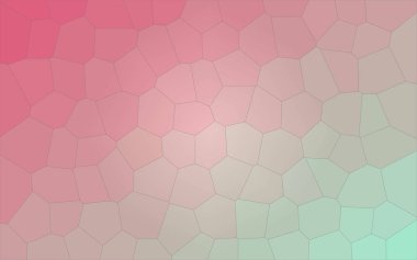 Kırmızı ve aqua büyük altıgen arka plan illüstrasyon.