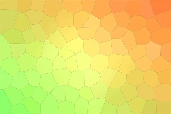 Óleo laranja e verde Big Hexagon fundo ilustração . — Fotografia de Stock