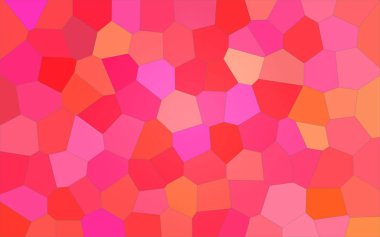 Kırmızı ve pembe parlak büyük altıgen arka plan illüstrasyon.