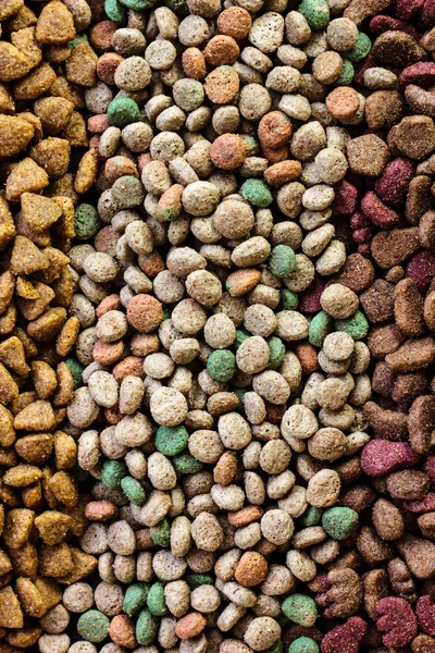 Top view of dry pet food — Stock Photo, Image