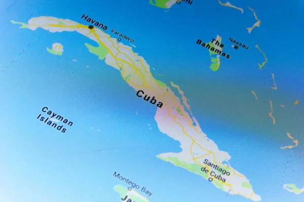 Ryazan Rússia Julho 2018 País Cuba Serviço Google Maps — Fotografia de Stock