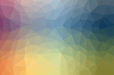 Mavi poligon güzel çok renkli arka plan resmi