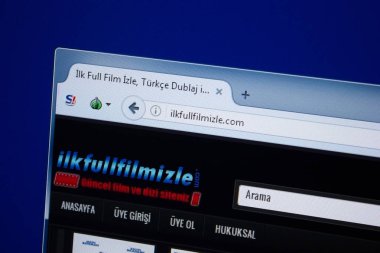 Ryazan, Rusya - 09 Eylül 2018: Ana Ilk Full Filmizle Web sitesi Pc, url - Ilkfullfilmizle.com görüntüleme.