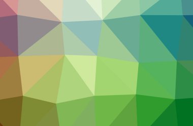 Yeşil soyut düşük poli resmi güzel çok renkli arka plan