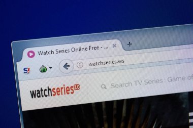 Ryazan, Rusya - 09 Eylül 2018: Saat serisi ana web sitesi Pc, url - Watchseries.ws görüntüleme.