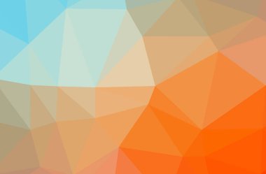 Turuncu poligonal güzel çok renkli arka plan resmi