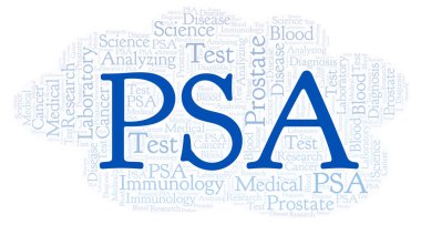 PSA kelime bulutu. Yalnızca metin ile yapılan Wordcloud.