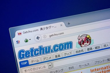 Ryazan, Rusya - 09 Eylül 2018: Getchu ana web sitesi Pc, url - Getchu.com görüntüleme.