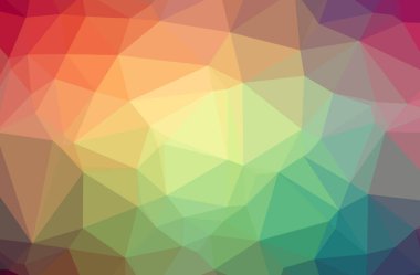 Yeşil düşük poli resmi güzel çok renkli arka plan